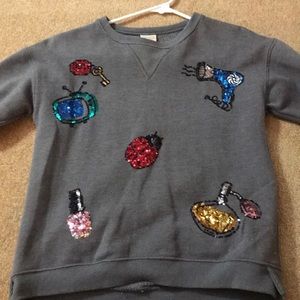 Zara Girls Sweater with Cute Sequins!